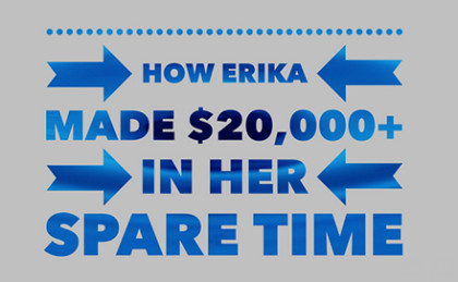 How Erika made $20,000+ in her SPARE time