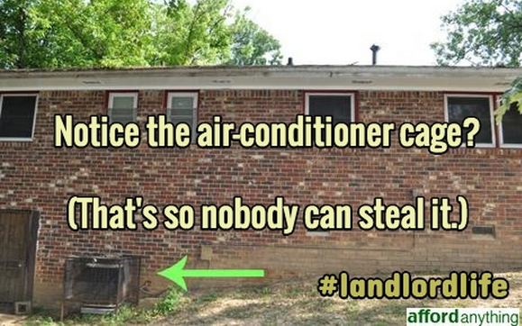 cage your air conditioner - real estate investing lesson