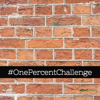 Take the one percent challenge to save money next year