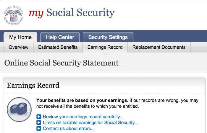 Social Security lifetime earnings