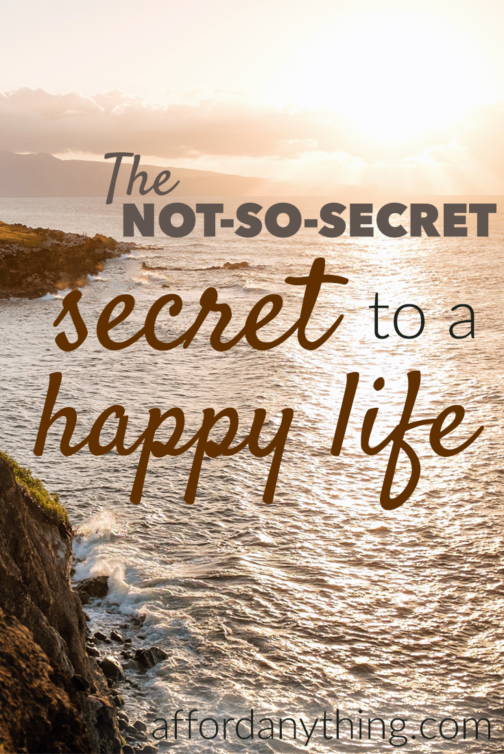 What's the secret to a happy life? There's no secret - the answer is right in front of you. The truth is, everyone can have happiness if they read this.