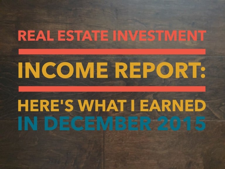 How much income did I earn through real estate investing last month?