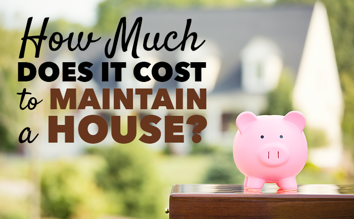 It costs a lot more money than you think to maintain a house!
