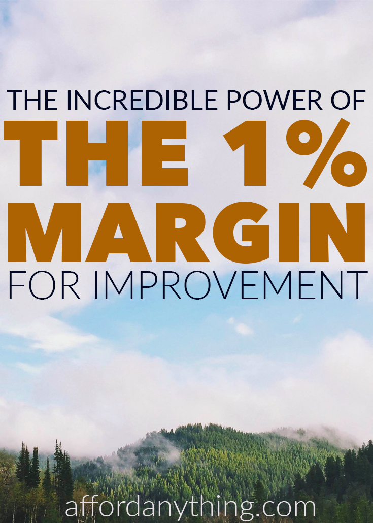 The one percent margin for improvement, and the aggregation of marginal gains, are proven ideas that have helped many people and teams succeed in a massive variety of fields and disciplines.