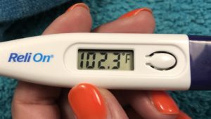 102.3 degree fever